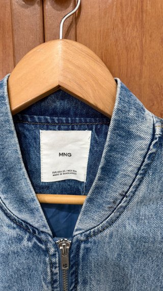 Chaqueta Bomber Vaquera Azul
