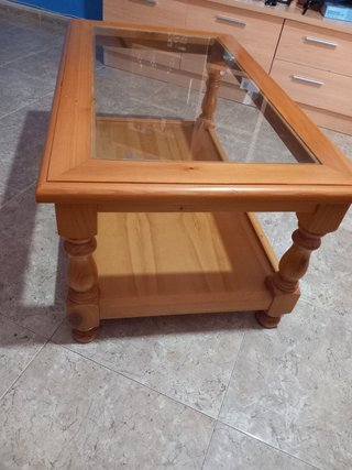 Mesa de centro madera maciza pino