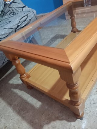 Mesa de centro madera maciza pino