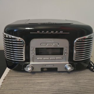 Equipo de música estéreo TEAC negro/plateado