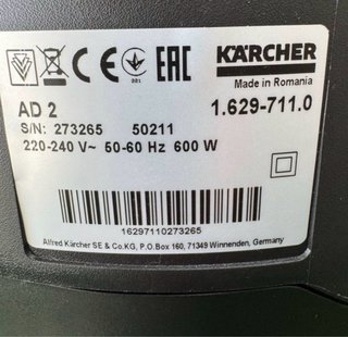 KÄRCHER AD 2 Aspiradora Seco/Ceniza