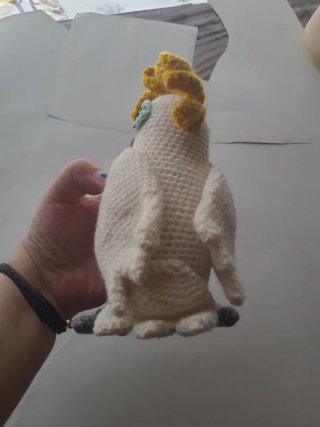 Peluche Cacatúa Amigurumi