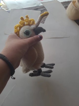 Peluche Cacatúa Amigurumi