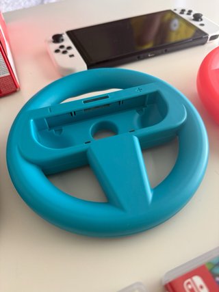 Nintendo Switch OLED con juegos y accesorios