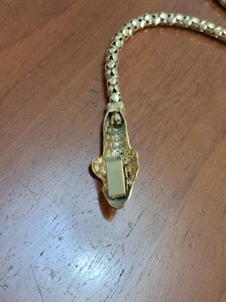 Cintura donna metallo dorato 1 mt