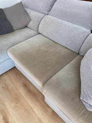 Sofá 3 plazas reclinable gris