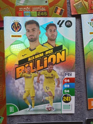 Cartas Panini Billon , edición limitada y  premium