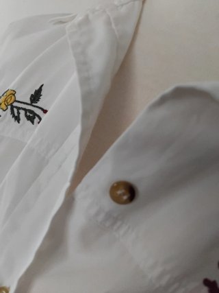 Camisa blanca bordada