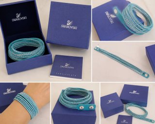Pulsera Swarovski Azul/Turquesa