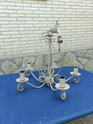 Lámpara de techo vintage 5 brazos