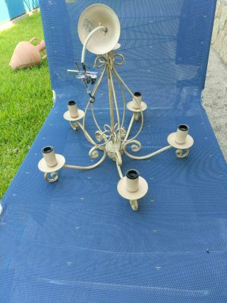 Lámpara de techo vintage 5 brazos