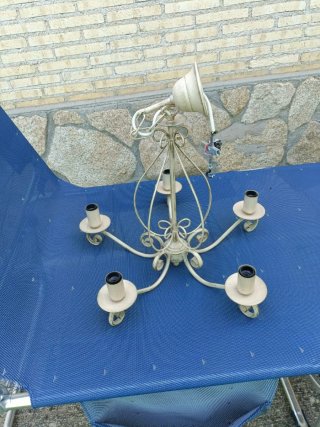 Lámpara de techo vintage 5 brazos