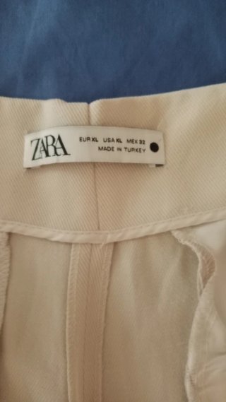 Pantalones Zara Beige Talla XL