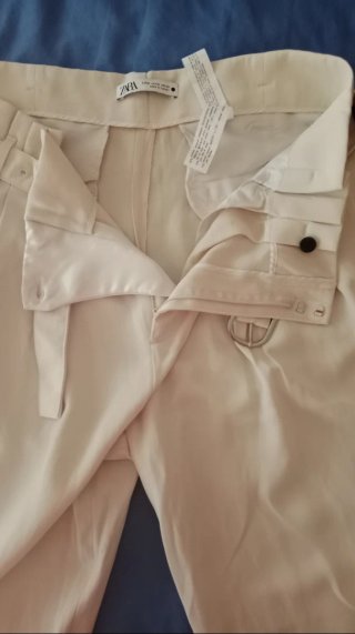 Pantalones Zara Beige Talla XL
