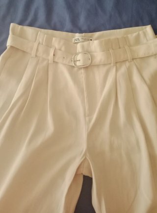 Pantalones Zara Beige Talla XL