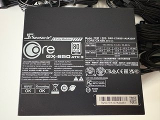 Fuente Alimentación Seasonic Core GX-650 ATX 3