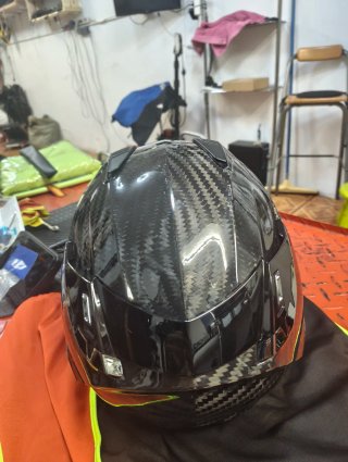 Casco Moto Fibra Carbono LS2