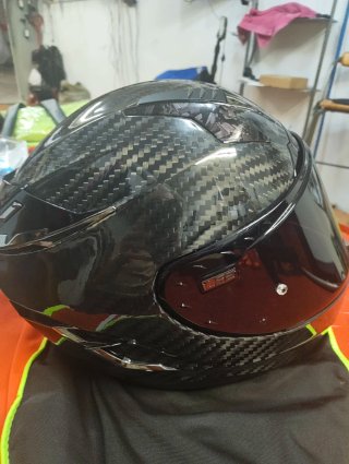 Casco Moto Fibra Carbono LS2