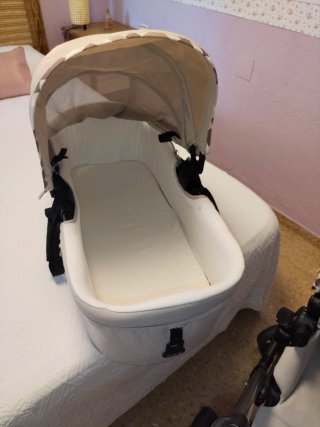 Carro Bebé Jane Rider Capazo y Silla Beige