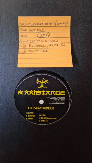 Christian Wünsch RXXI002 Vinilo Techno