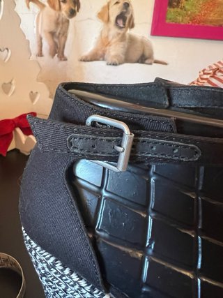 Sandali Tommy Hilfiger Zeppa Nero Bianco