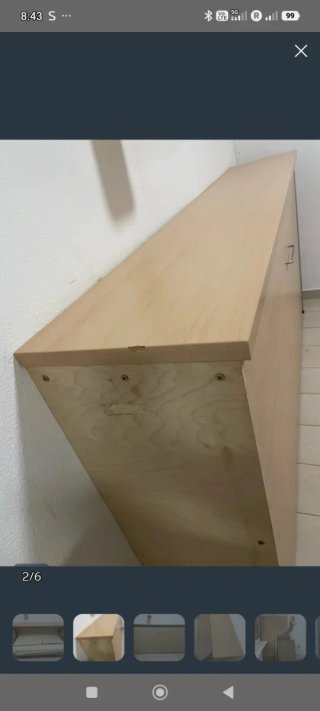 Cama Plegable Madera y Metal 40x110x212
