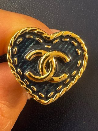 Anello Chanel Cuore e logo Oro