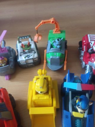 Coches Patrulla Canina, falta Rider y zuma