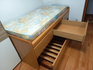 Cama nido 90 cm con colchón