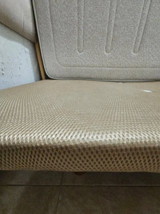 Colchones + base tapizada 6 patas de madera
