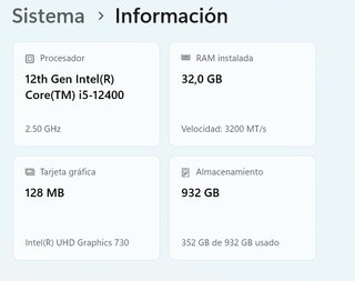 PcCom Work i5-12400 / 32GB RAM / 1TB SSD