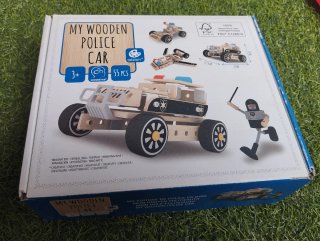 Juguete Coche Policía de Madera