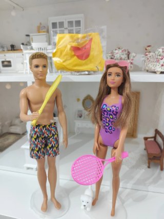 Barbie e Ken da spiaggia con accessori