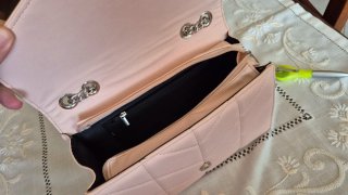 Borsa donna rosa cipria con catena