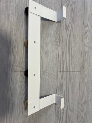 Perchero de puerta metal y madera