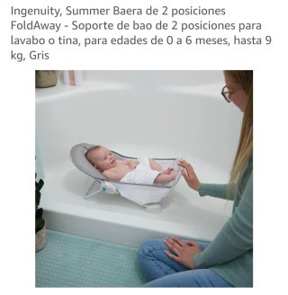 Bañera plegable Ingenuity para bebé de EEUU