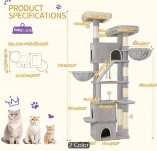 Rascador grande para gatos