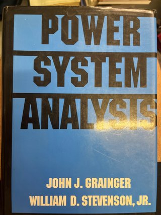 Power System Analysis: Analysis and Design