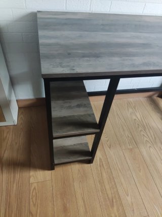 Mesa escritorio madera y metal