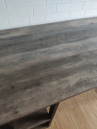 Mesa escritorio madera y metal