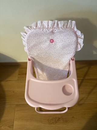 Trona de juguete rosa
