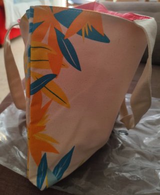 Bolso Rochas Multicolor con Flores y Letra R