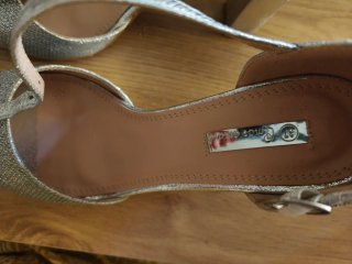 Zapatos de fiesta plateados Talla 37