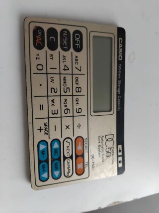 Calculadora Casio DATA-CAL DC-750c BK Vintage