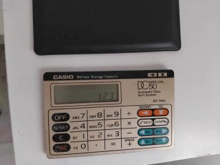 Calculadora Casio DATA-CAL DC-750c BK Vintage