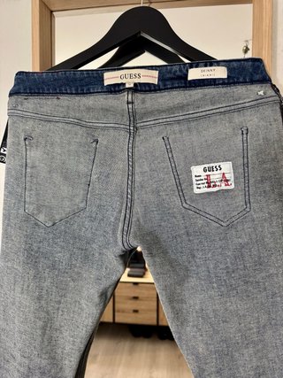 Jeans Guess Skinny Hombre Talla M Desgastados
