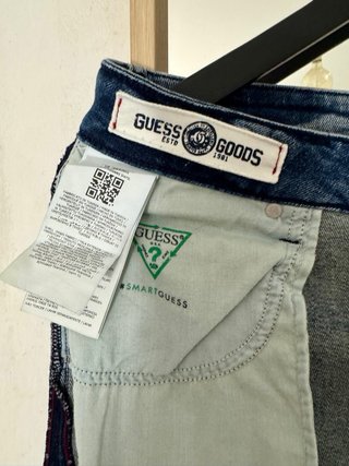 Jeans Guess Skinny Hombre Talla M Desgastados