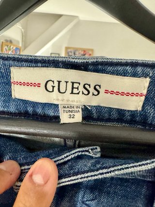 Jeans Guess Skinny Hombre Talla M Desgastados