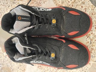 Sparco Nitro Zapatos de Seguridad Negros/Rojos