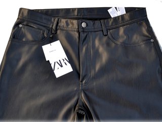Zara Pantalón Hombre Cuero Vegano 32 US/ 42 España